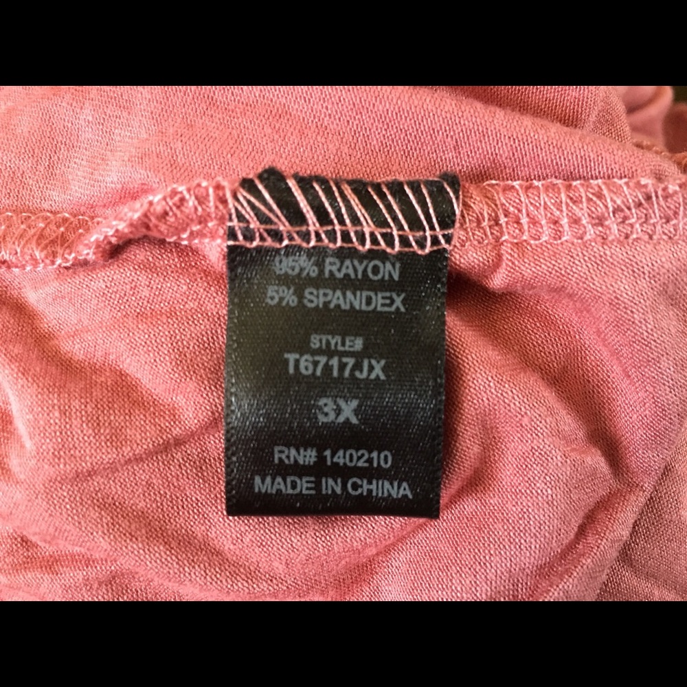 Pink Lace Plus Size Top - Picture 5 of 5